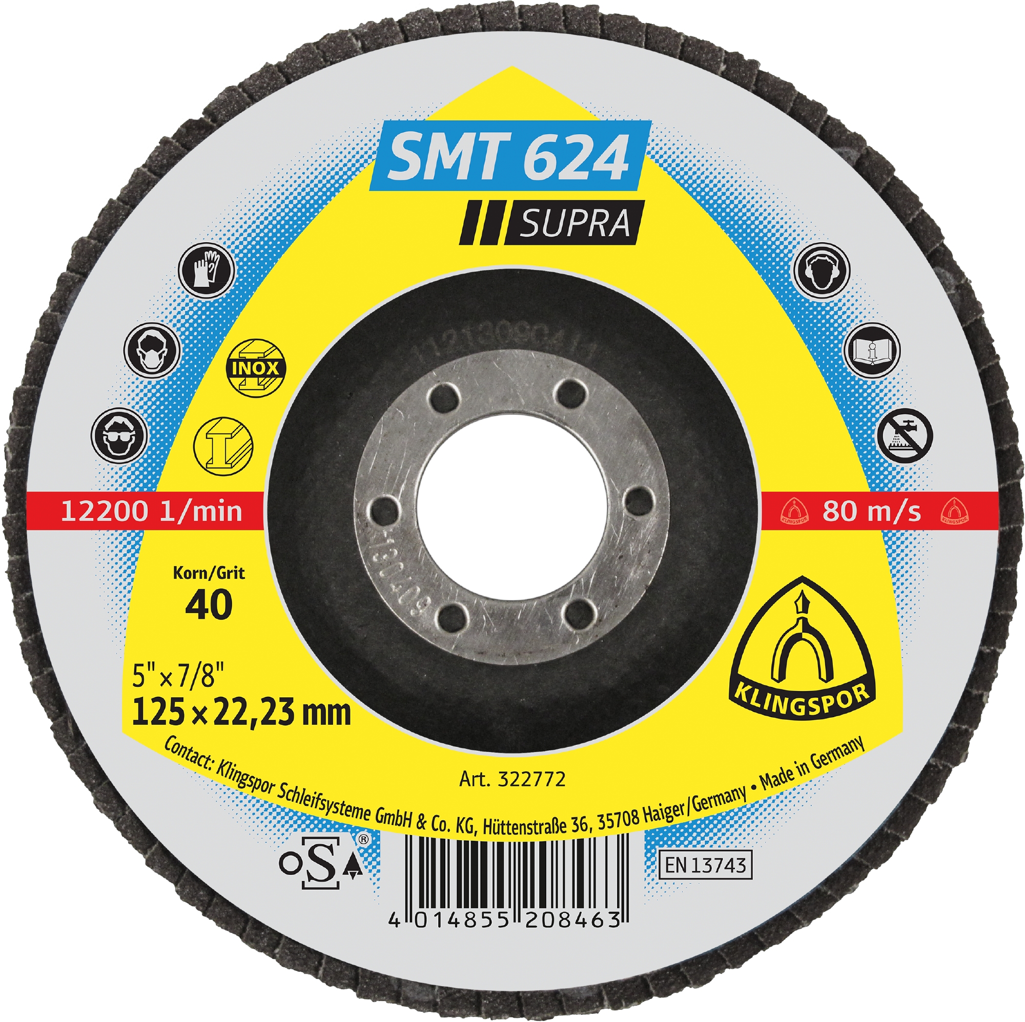 Klingspor SMT 624 Supra Schleifmopteller