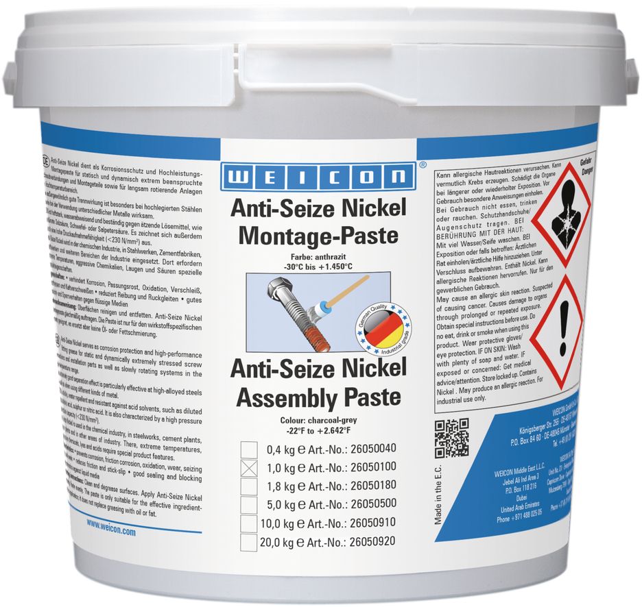 WEICON Anti-Seize Nickel Montagepaste