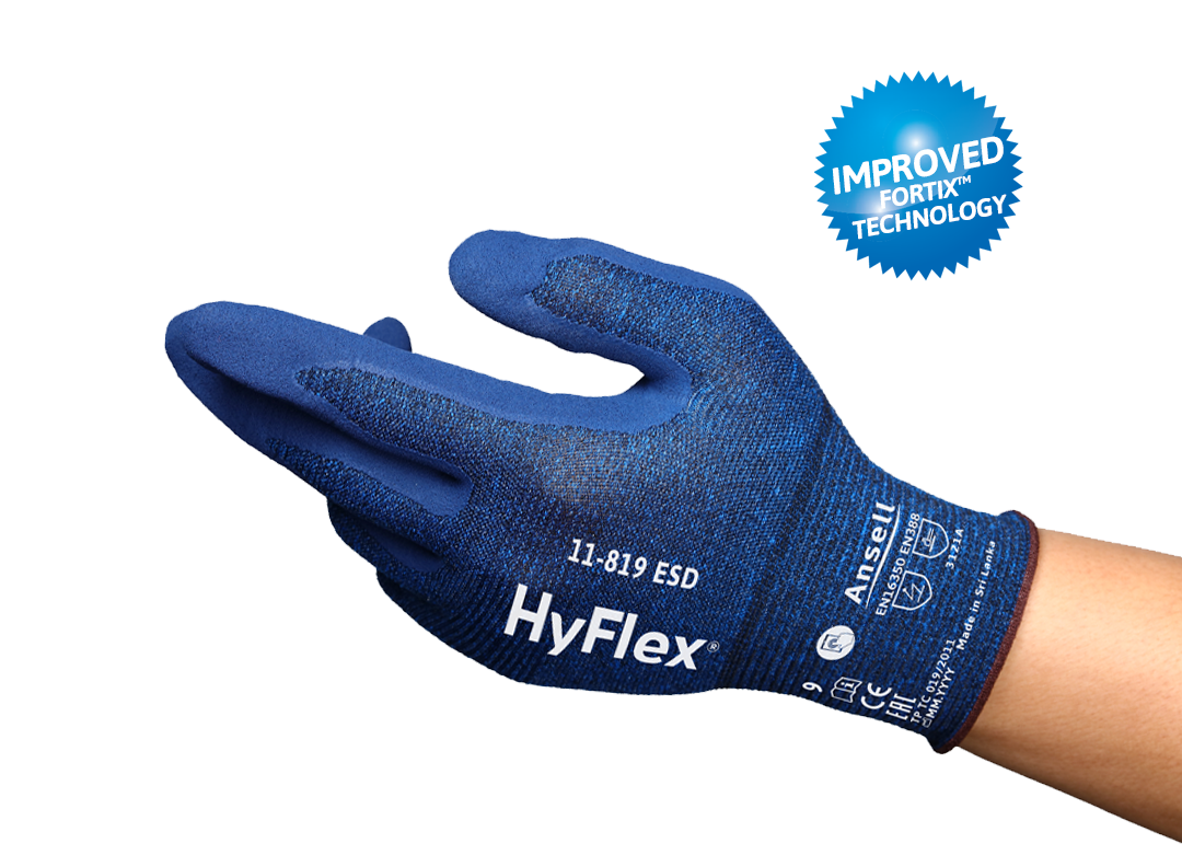 Arbeitshandschuhe HyFlex 11-819 ESD
