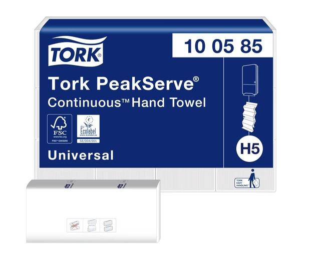 Handtuch Tork weiss H5 100585 