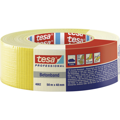 tesa 4662 Betonklebeband Standard gelb