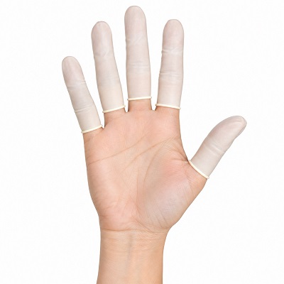 Fingerlinge Nitril weiss