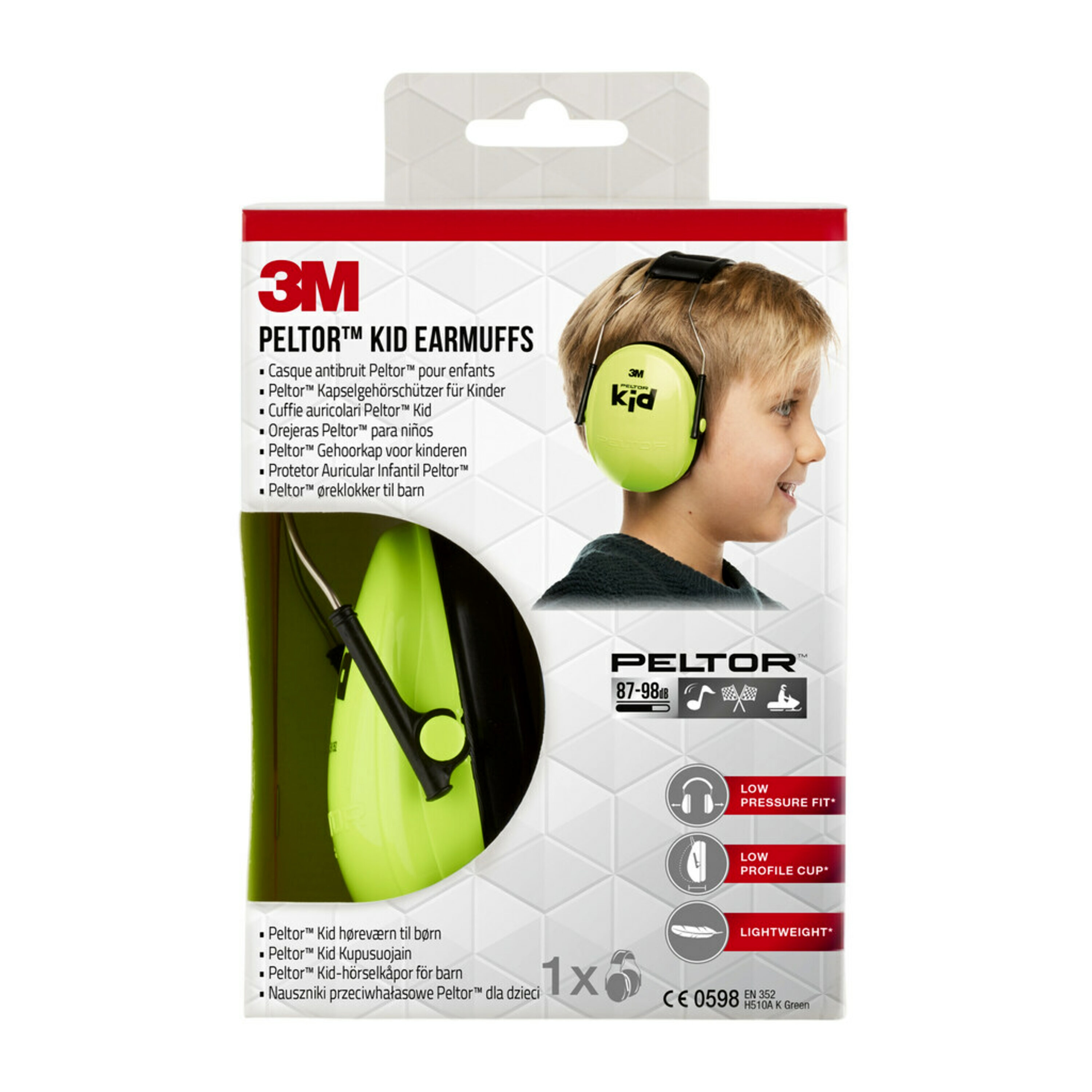 3M Peltor Kid Neon Kapselgehörschutz 