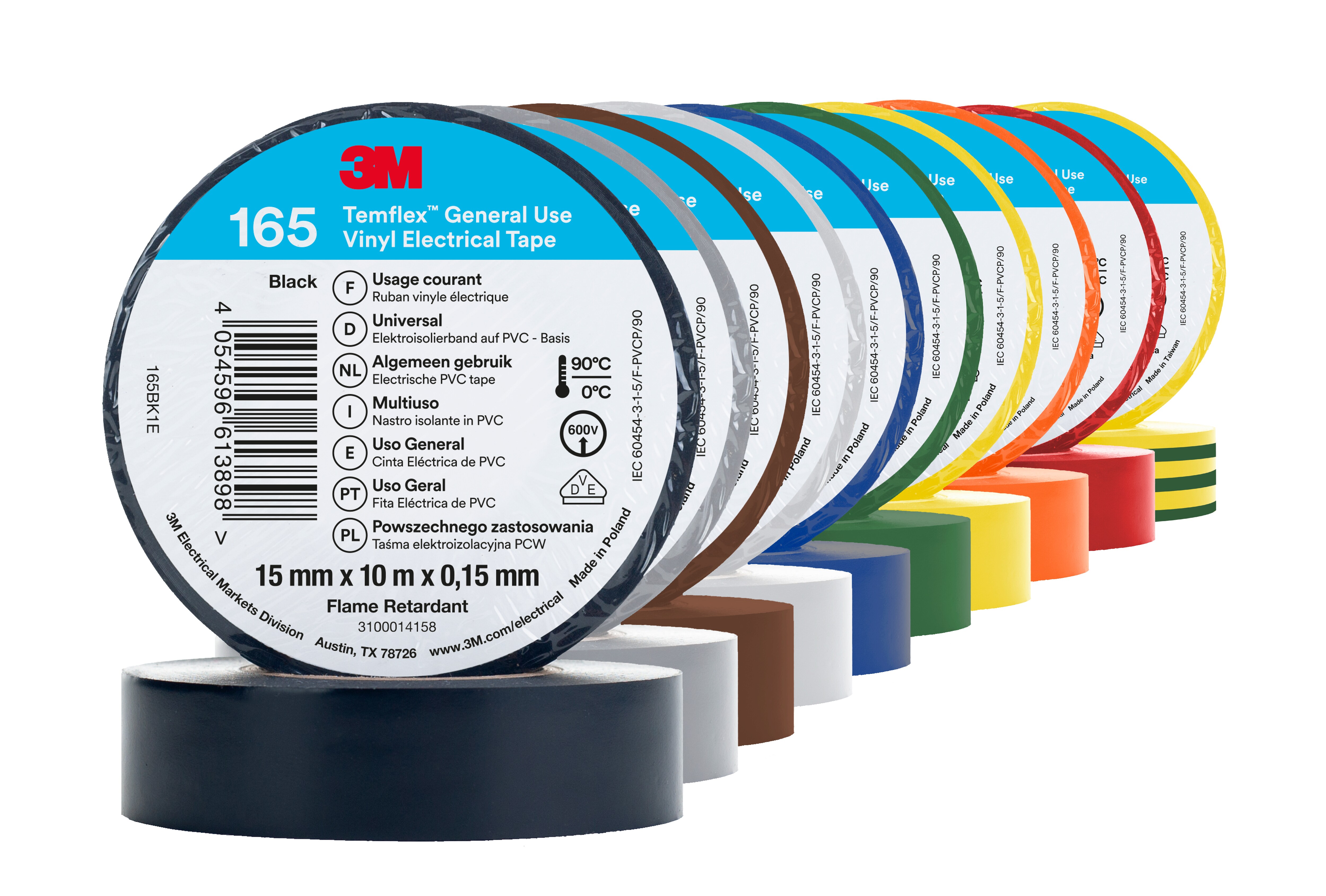 3M Temflex 165 Vinyl-Isolierband