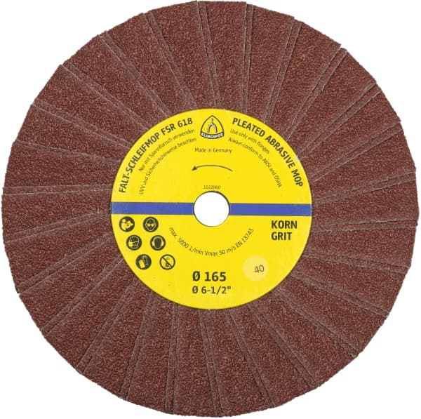 Klingspor FSR 618 Faltschleifmop DM 165mm