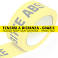 Markierungsklebeband "tenersi a distanza - Grazie"