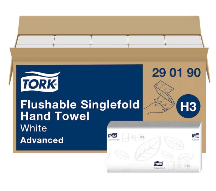 Handtuch Tork weiss H3 290190