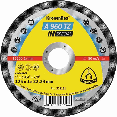 Klingspor A 960 TZ Special Kronenflex Trennscheibe