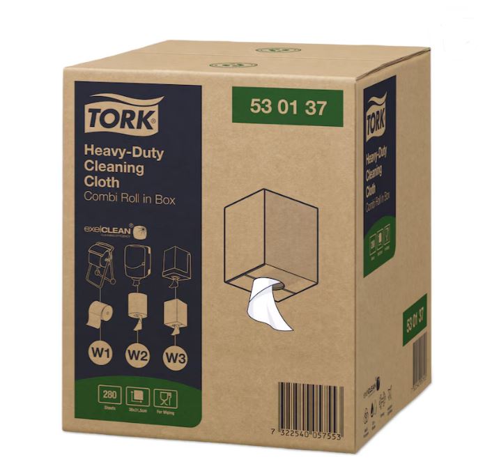 Reinigungstuch Tork W1/W2/W3  Performance Extra Stark 1-lagig weiss