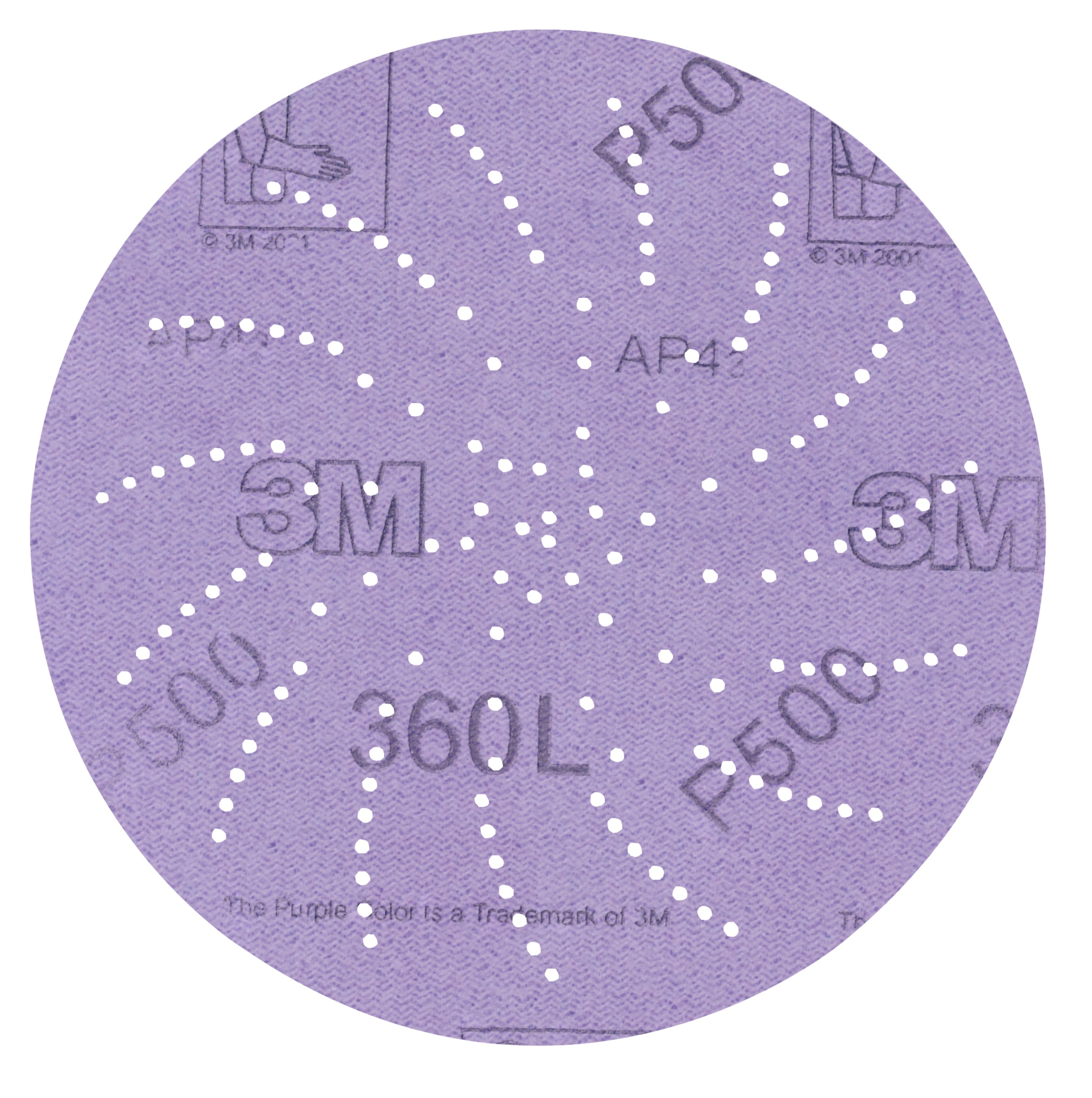 3M 360L Hookit Schleifscheibe Purple  20806