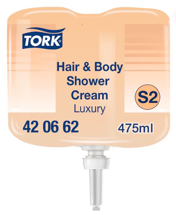 Duschcrème Tork Premium Hair & Body Mini 475ml S2 Duschcrème Tork Premium Hair & Body Mini 475ml S2