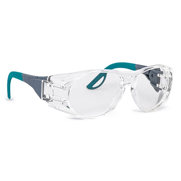 Optor Kristall Schutzbrille Optor Kristall Schutzbrille mit grünen Bügeln